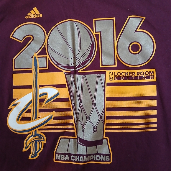 Adidas The-Go-To-Tee 2016 Locker Room Edition Cavaliers NBA Champions Men's M - Picture 3 of 4